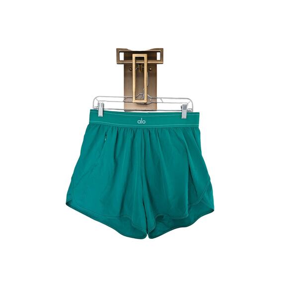 Alo Yoga Spruce Green Match Point Short Athletic Shorts Size Large - Picture 5 of 14